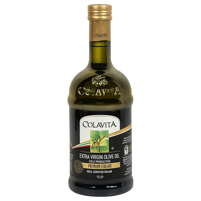 Extra Virgin Olive Oil (1L) | Cold Pressed Oil from Italian grown Olives | Premium Olive Oil for Cooking, Dips and Marinades | Timeless Bottle Pack