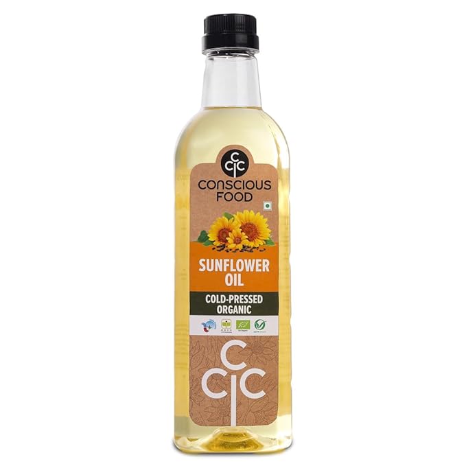 Cold Pressed Sunflower Oil | 1 litre | PET Bottle | Cooking Oil | High in Antioxidants, Delicious & Healthy