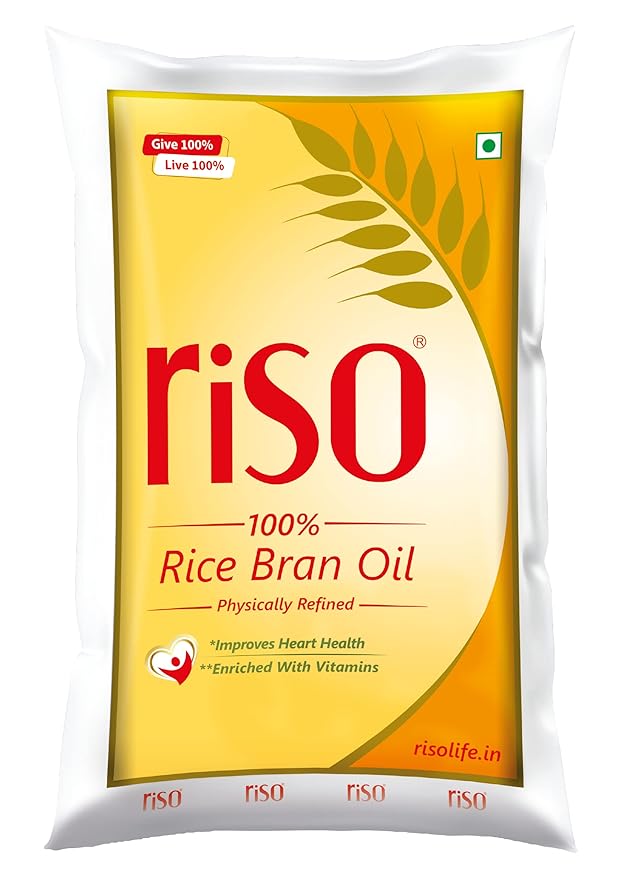 Rice Bran Oil | Cooking Oil for healthy heart | Edible Vegetable Oil | Rich in Natural nutrients like Vitamin A, D & E | Helps to boost immunity | Chemical Free Oil | Preservative Free