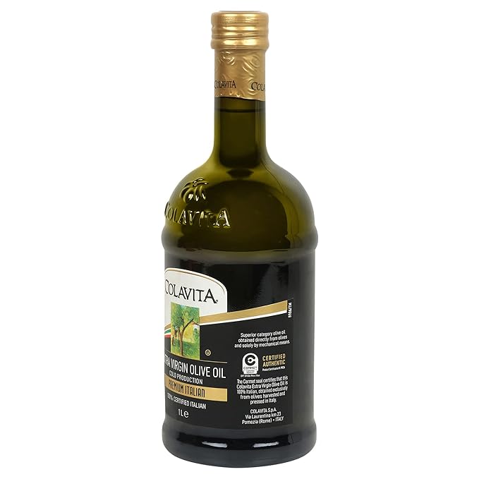 Extra Virgin Olive Oil (1L) | Cold Pressed Oil from Italian grown Olives | Premium Olive Oil for Cooking, Dips and Marinades | Timeless Bottle Pack