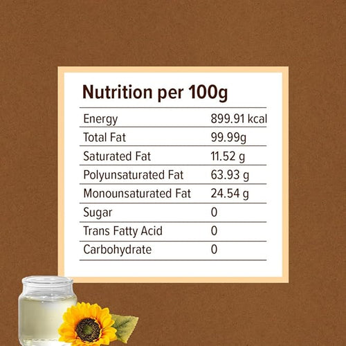 Cold Pressed Sunflower Oil | 1 litre | PET Bottle | Cooking Oil | High in Antioxidants, Delicious & Healthy