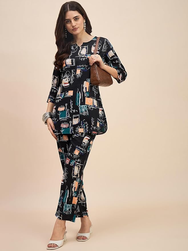 Truvon Fashions Women Cord Set, Kurta and Pant Set