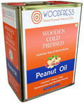 Cold Pressed Groundnut Oil 3 Litre - Extracted From 8Kg Red Java Peanuts For 3L Pure Woodpress Oil, Wood Pressed (Lakdi Ghani) Healthy Cooking Oil, 100% Natural Cold-Pressed Peanut Oil