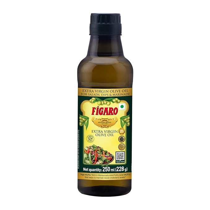Extra Virgin Olive Oil- 100% Natural and Cold Extracted-Perfect for Salad, Paratha, Marinade - Imported from Spain- 250ml Bottle