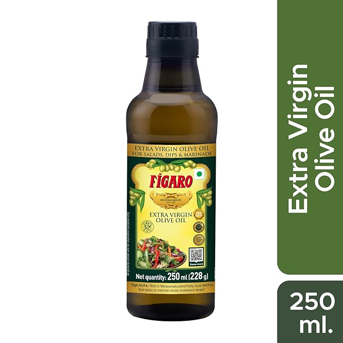 Extra Virgin Olive Oil- 100% Natural and Cold Extracted-Perfect for Salad, Paratha, Marinade - Imported from Spain- 250ml Bottle