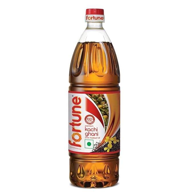 Premium Kachi Ghani Pure Mustard Oil, 910G PET Bottle (Weight May Vary)