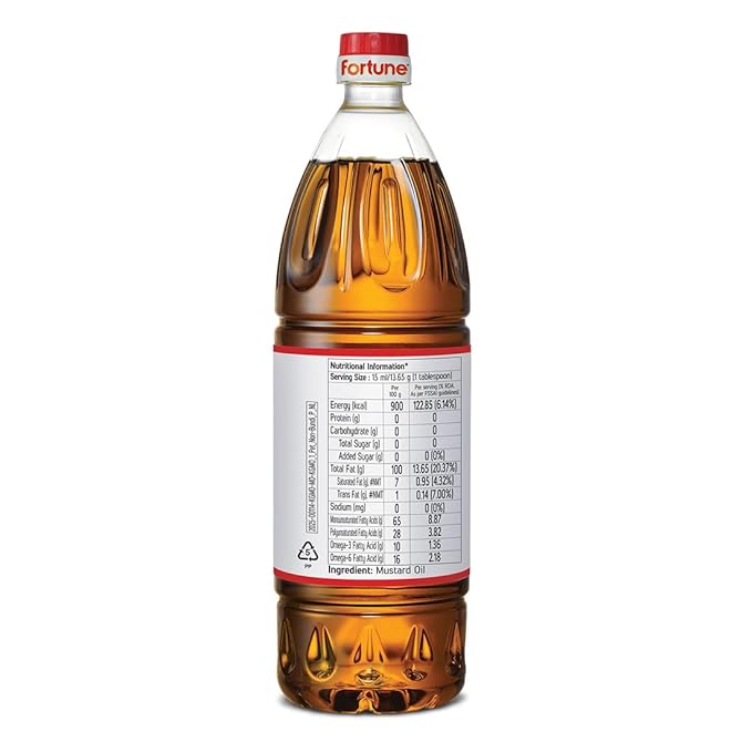 Premium Kachi Ghani Pure Mustard Oil, 910G PET Bottle (Weight May Vary)