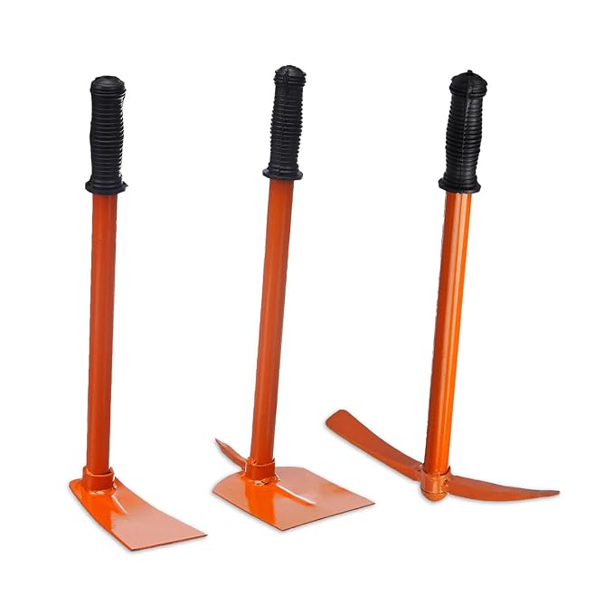 Solimo 3-Piece Garden Tool Set | Big Shovel, Cultivator & Weeder | Terrace Gardening Accessories