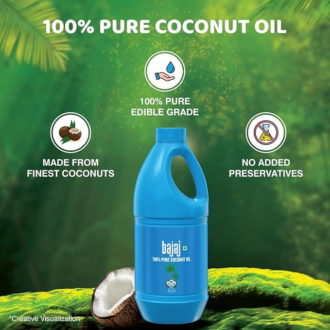 100% Pure Coconut Oil 900ml | Made with Premium Grade 1 Quality Coconuts