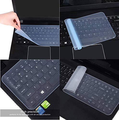 LS LAPSTER Quality Assured Lapster Universal Silicone 15.6" Keyboard Protector Skin|| Keyboard Dust Cover|| Keyboard Skin for 15.6" Laptop 15.6" Keyguard 3.93 x 11.81 x 0.39 inches