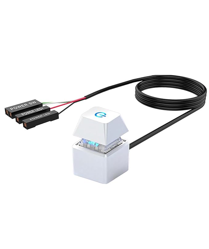 Pc Power Button,Pc Case,Computer Accessories,Suitable for Office Maintenance Technicians and DIY Enthusiasts, Suitable for Various Scenarios in Home Offices and Computer Rooms