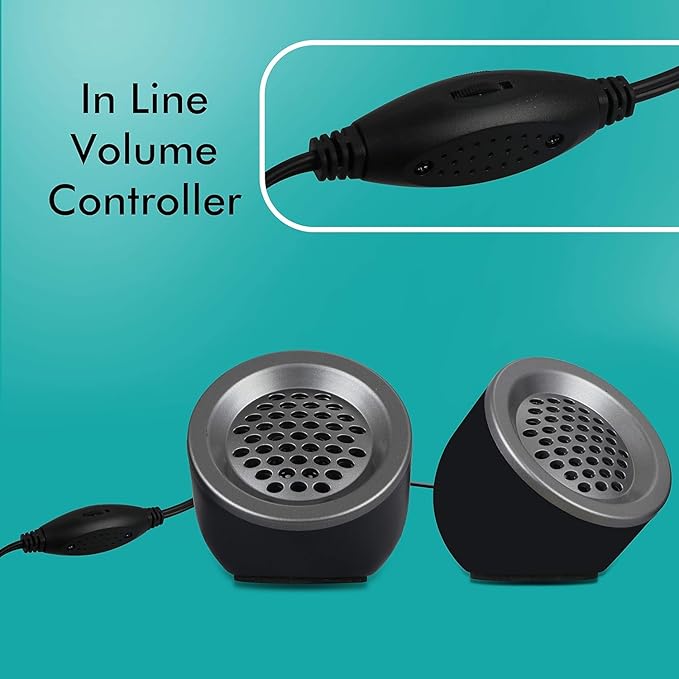 ZEBRONICS Zeb-Pluto 2.0 Multimedia Speaker with Aux Connectivity,USB Powered and Volume Control