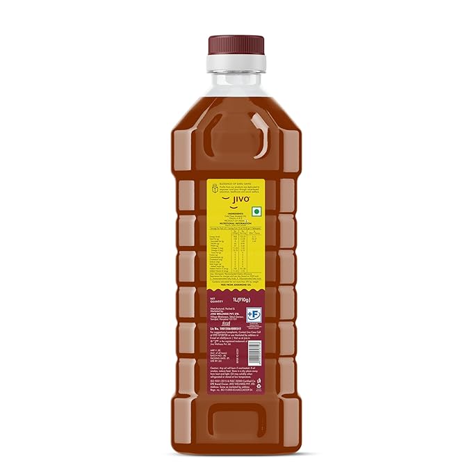 Cold Pressed Kachi Ghani Chemical Free Mustard Daily Cooking Oil, 1 Litre | Recommended for Roasting, Frying, Baking All type of Cuisines
