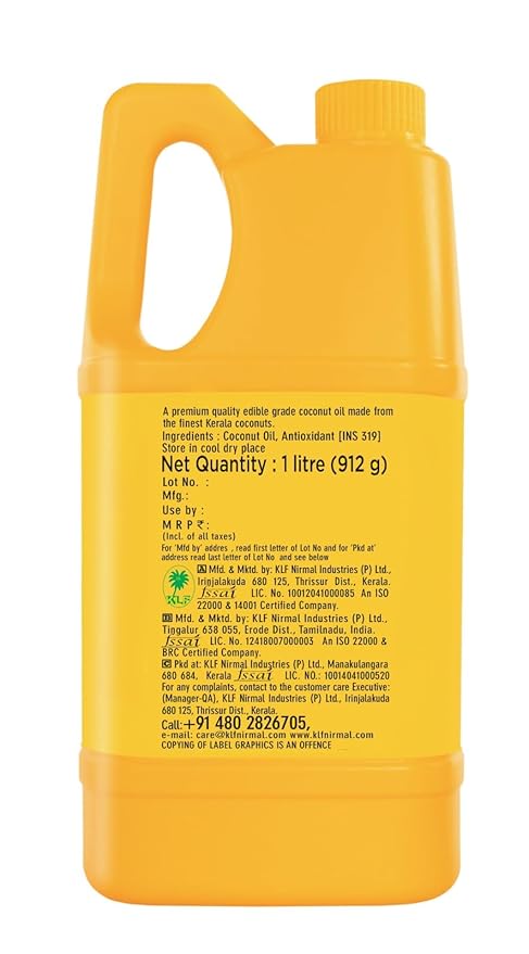 100% Pure Coconut Oil, 1L Jar